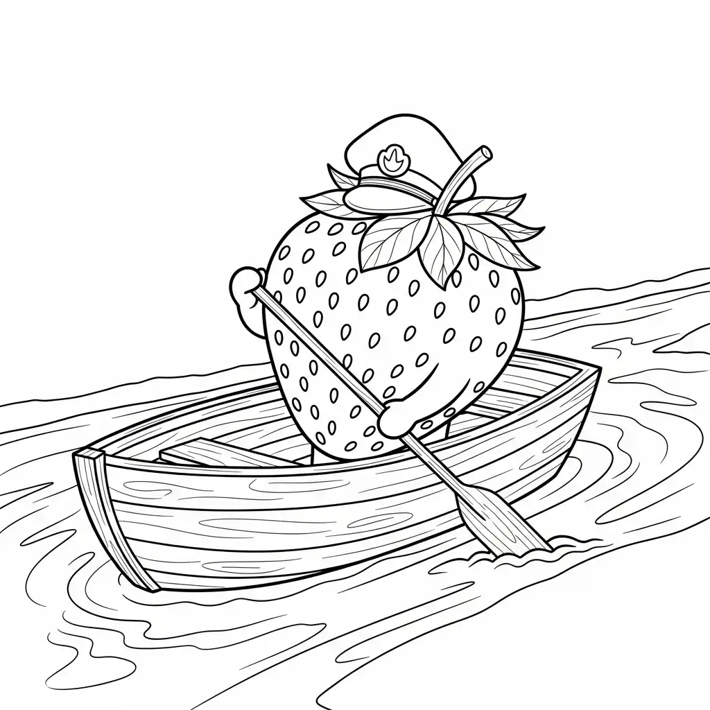 Fresa para colorear y dibujo para imprimir 2