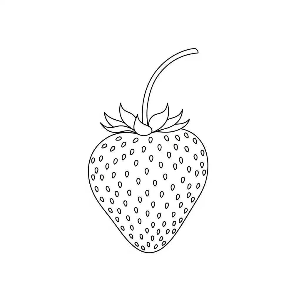 Fresa para colorear gratis para imprimir