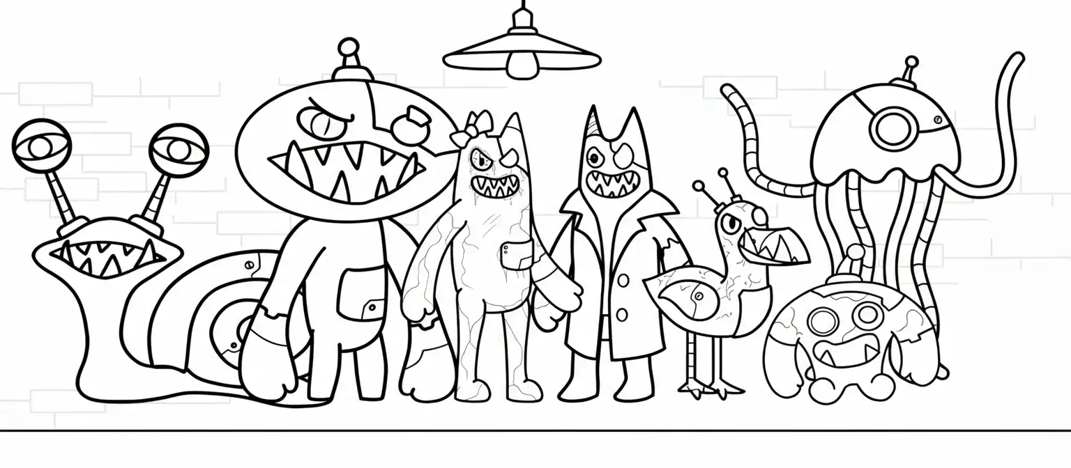 Garten Of Banban para colorear para imprimir a4