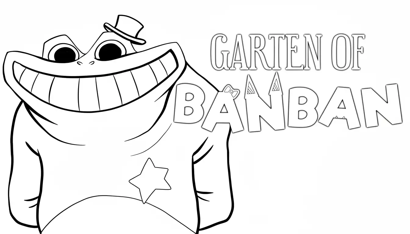 Garten Of Banban para colorear para niños para imprimir gratis 1