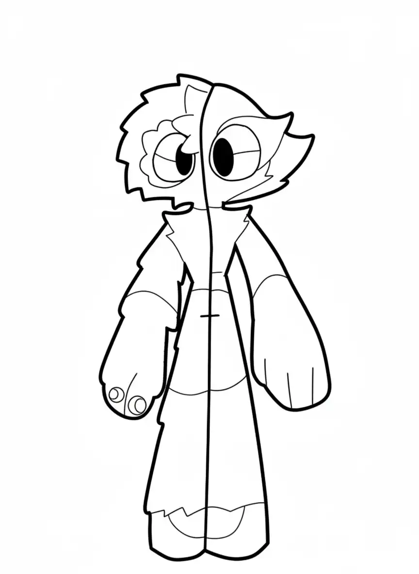 Garten Of Banban para colorear para niño de 5 años