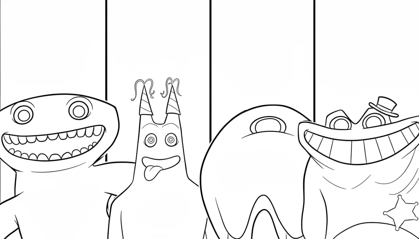 Garten Of Banban para colorear para imprimir para niño de 9 años