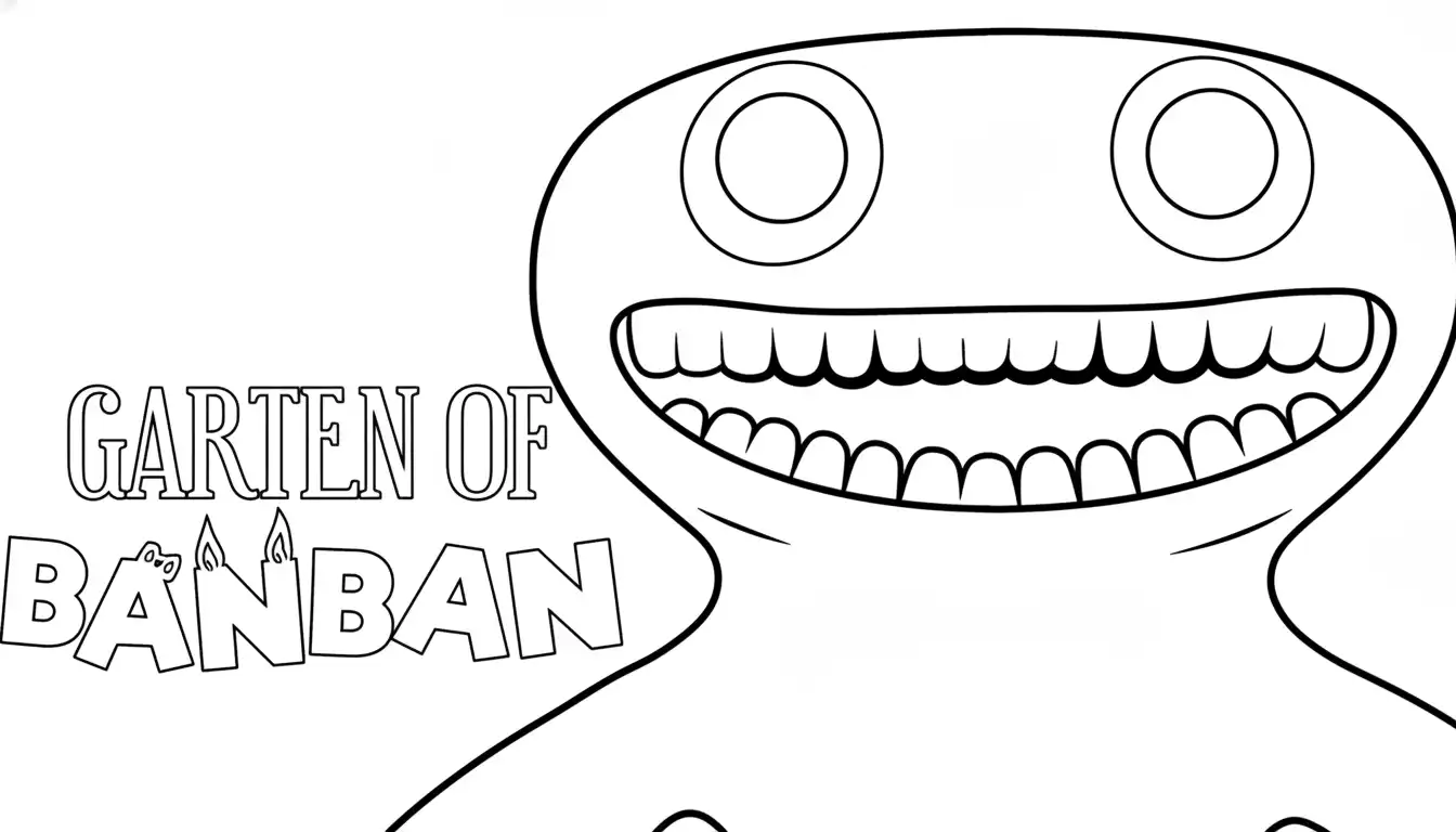 Garten Of Banban para colorear para niño para imprimir 1