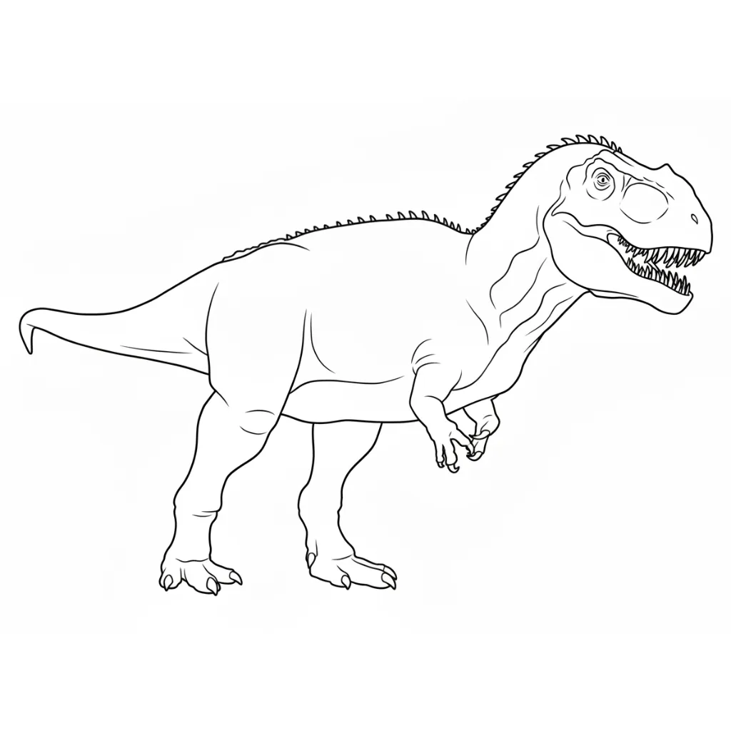 Gigantosaurus 10 para colorear para imprimir para niño de 4 años