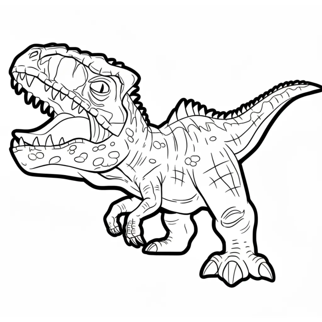 Gigantosaurus 6 para colorear para niños para imprimir