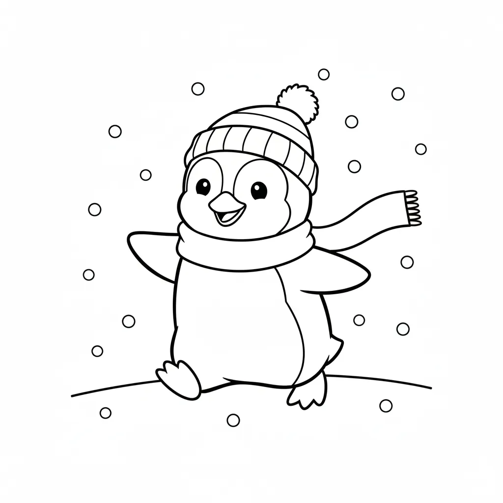 Gorro De Invierno 12 para colorear para niños