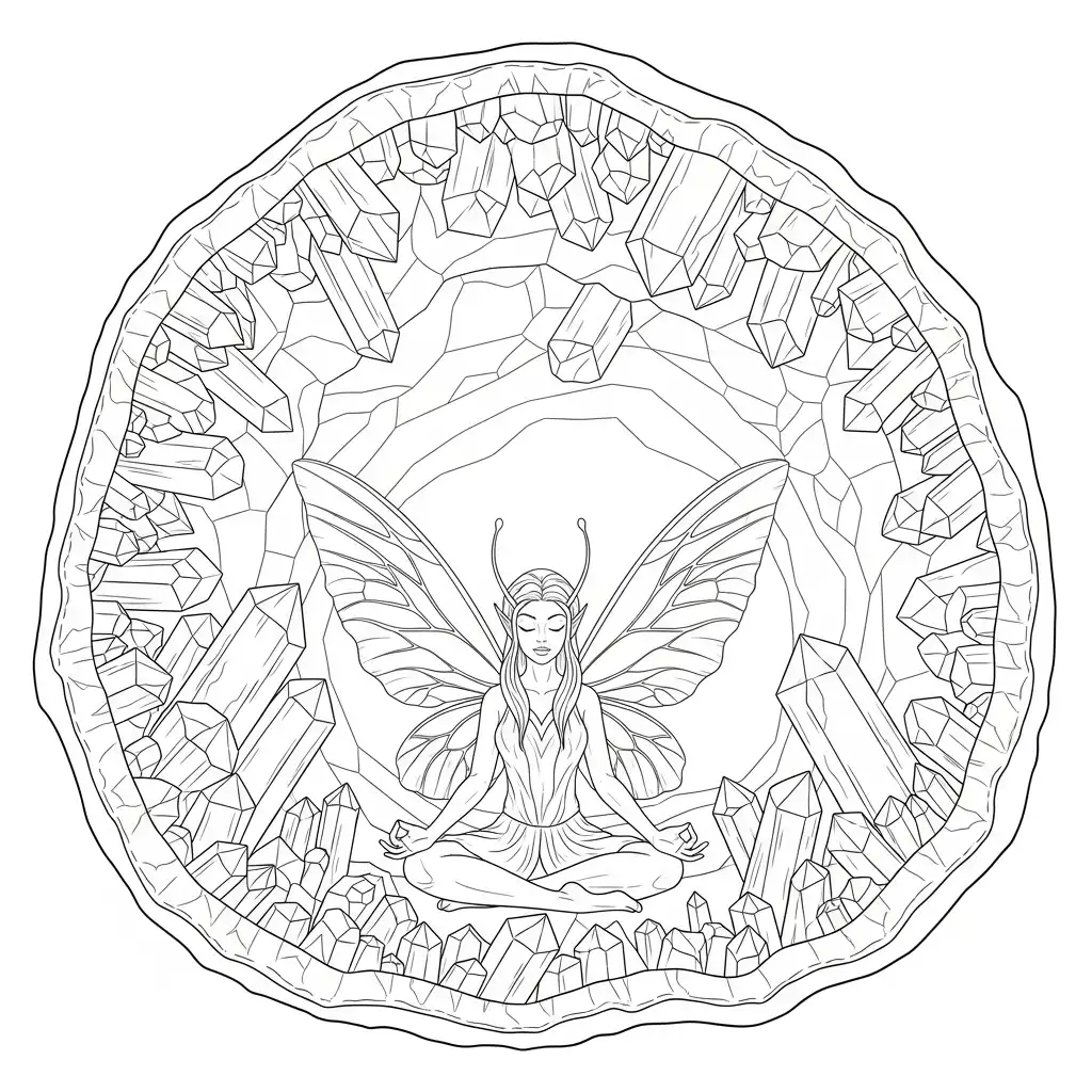 Hada para colorear para imprimir gratis