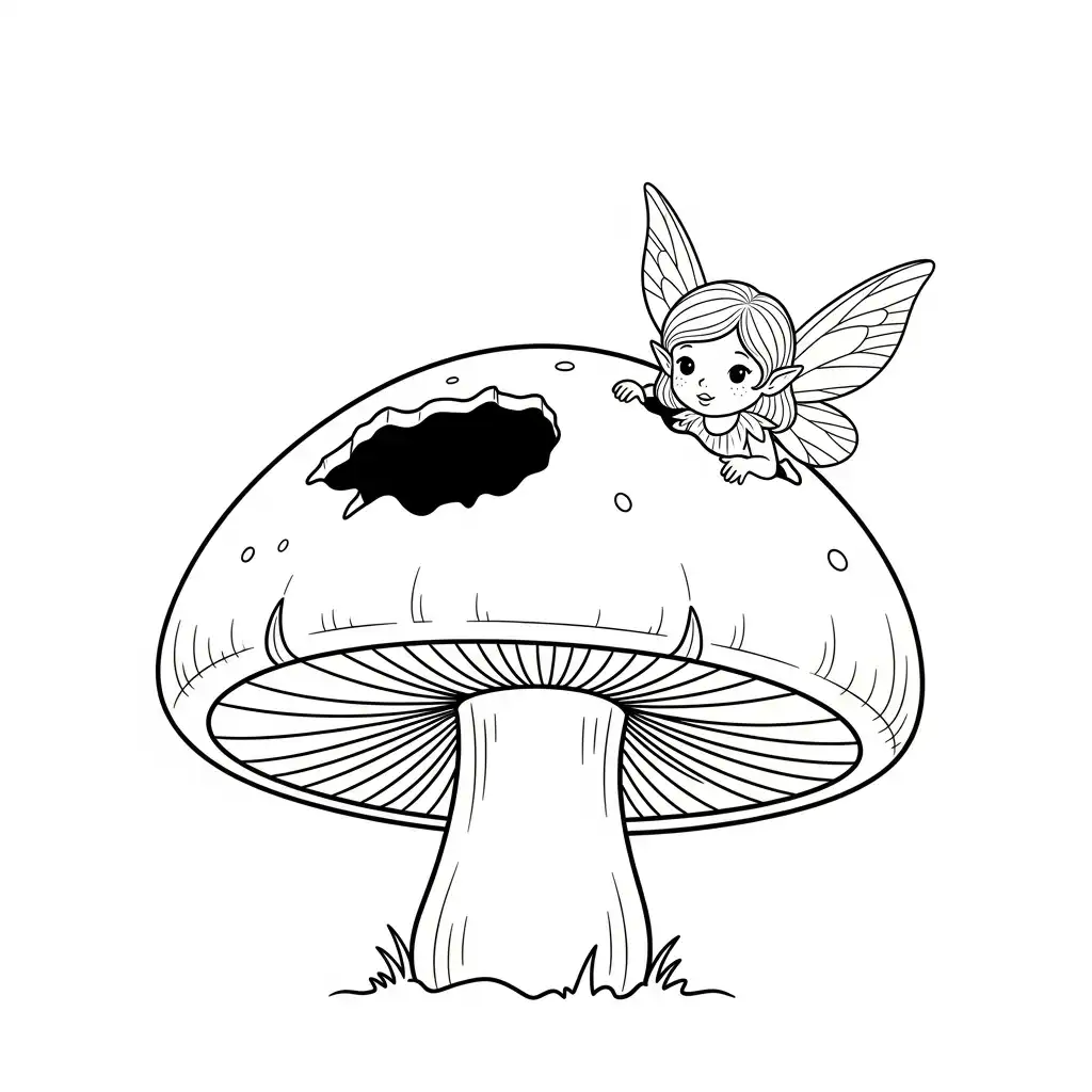 imprimir Hada para colorear gratis