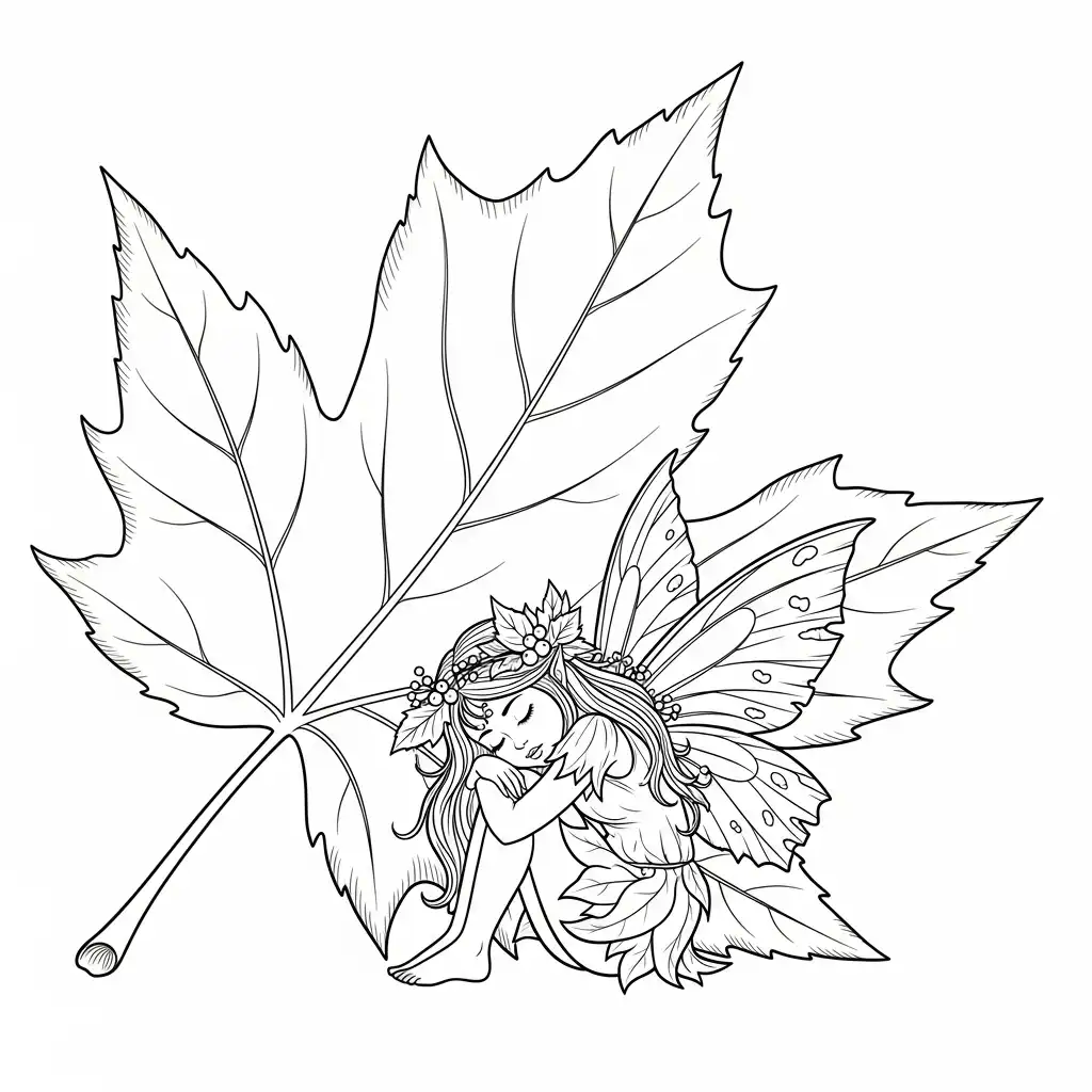 Hada para colorear para imprimir pdf gratis