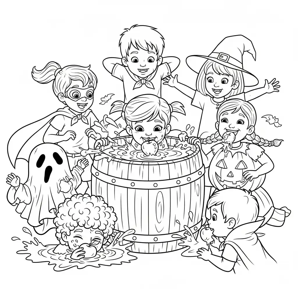 Halloween para colorear para imprimir kawaii