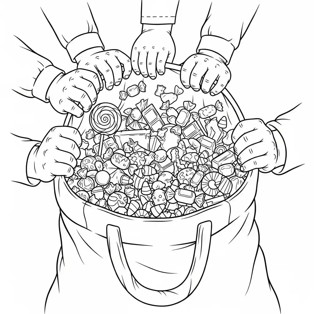 imagen para colorear Halloween niño