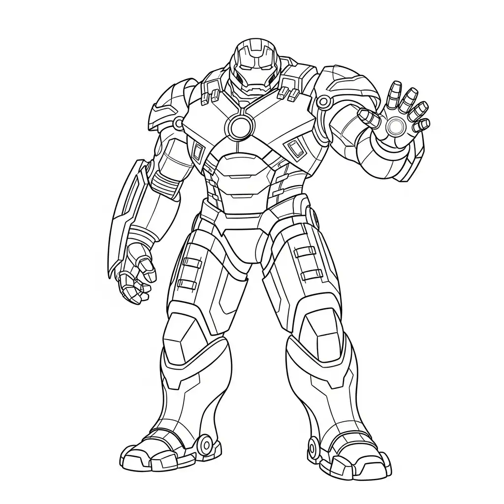 Iron Man para dibujar en línea