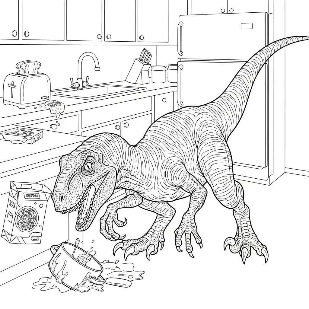 Jurassic Park para dibujar en línea 1