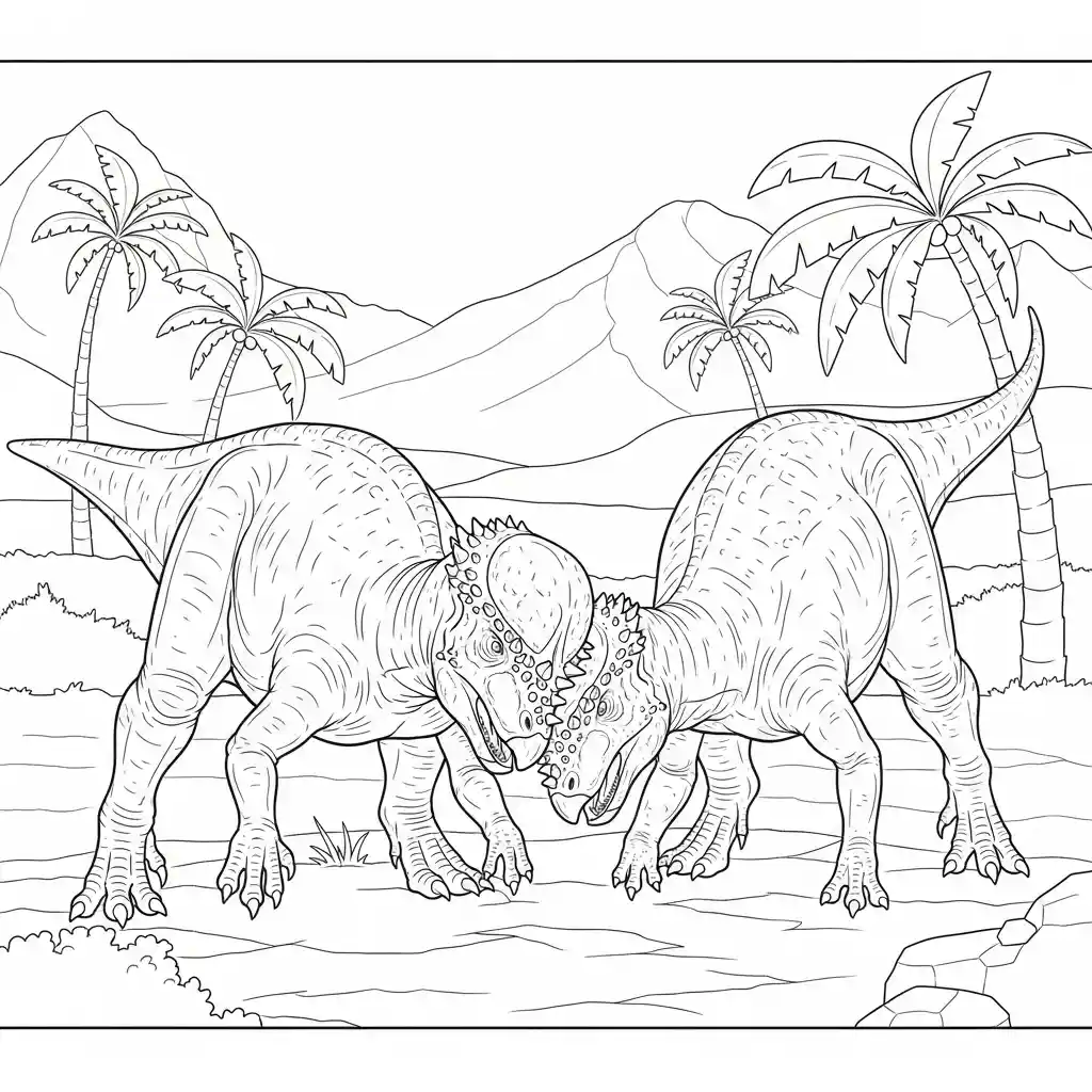 Jurassic Park para colorear para niño de 3 años