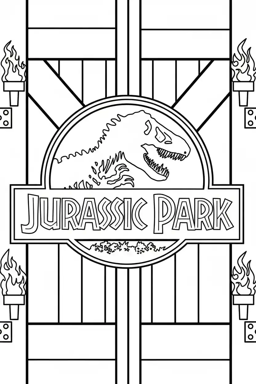 Jurassic Park para dibujar en línea