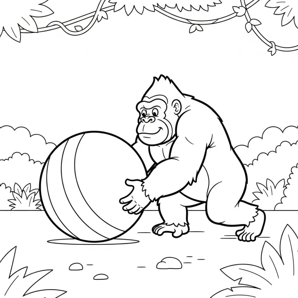 King Kong 14 para colorear gratis en línea