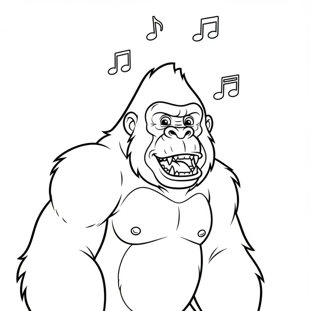 King Kong 9 para colorear en línea