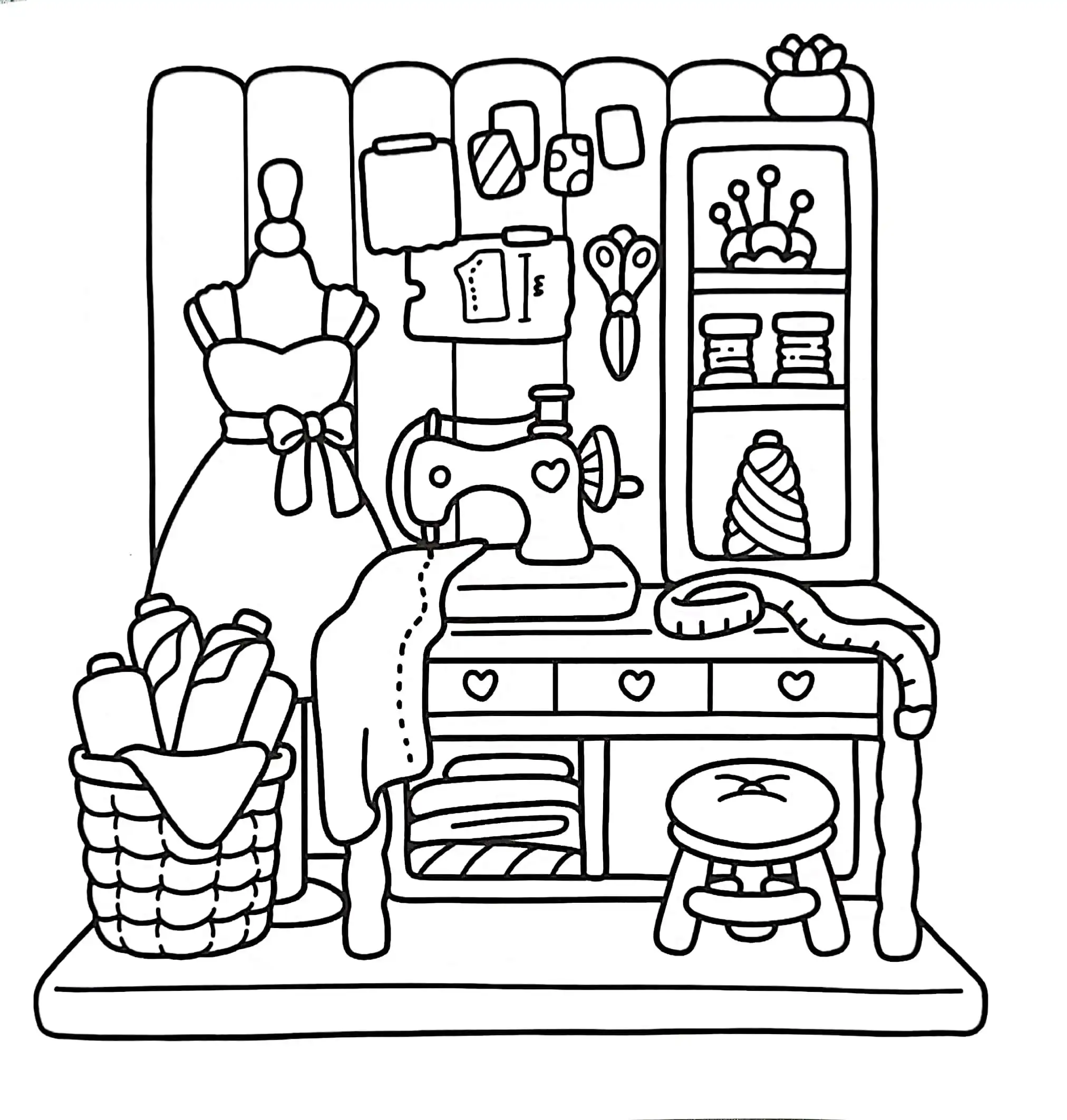 Little Corner para colorear para descargar