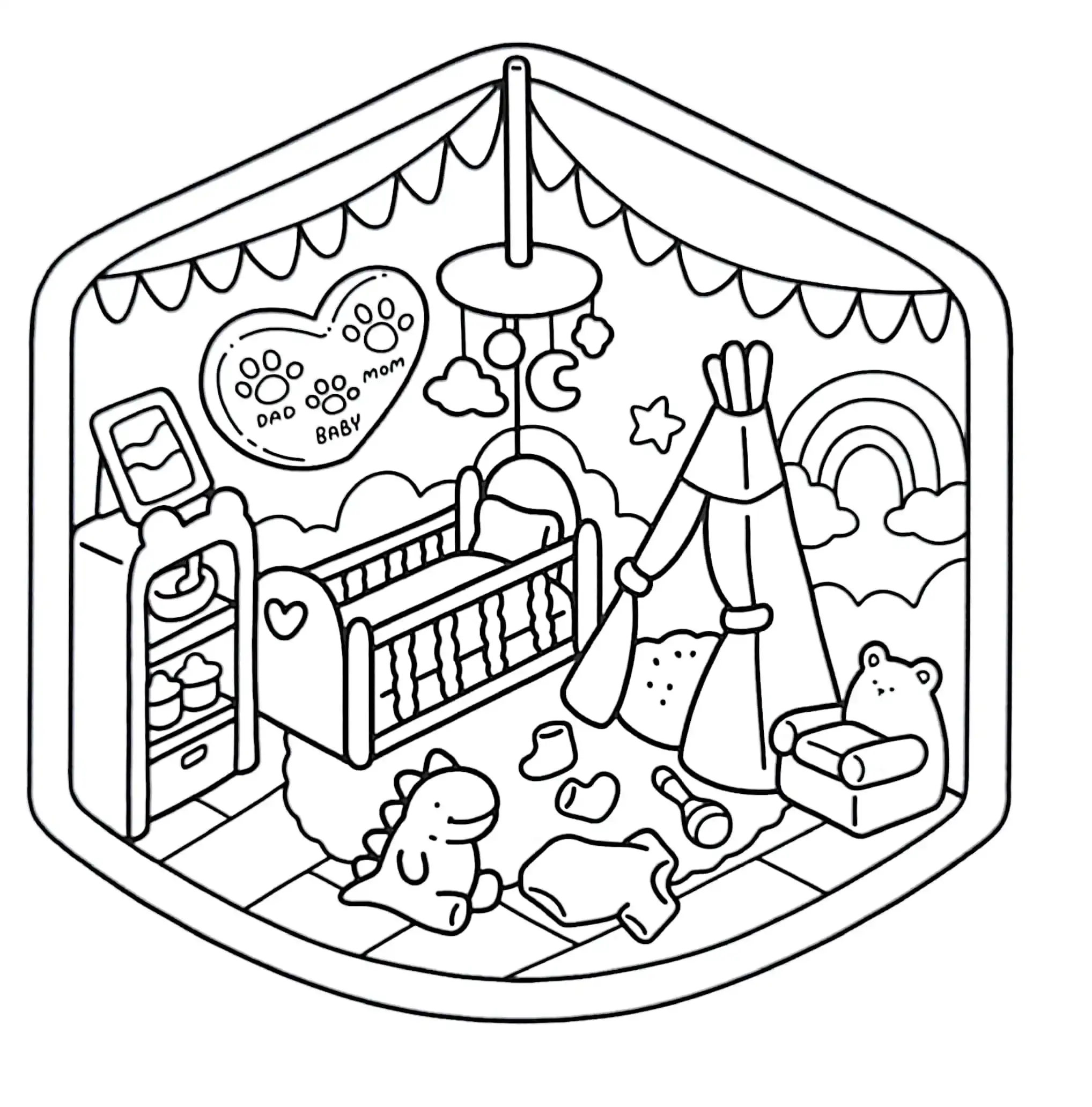 Little Corner para colorear para imprimir gratis pdf