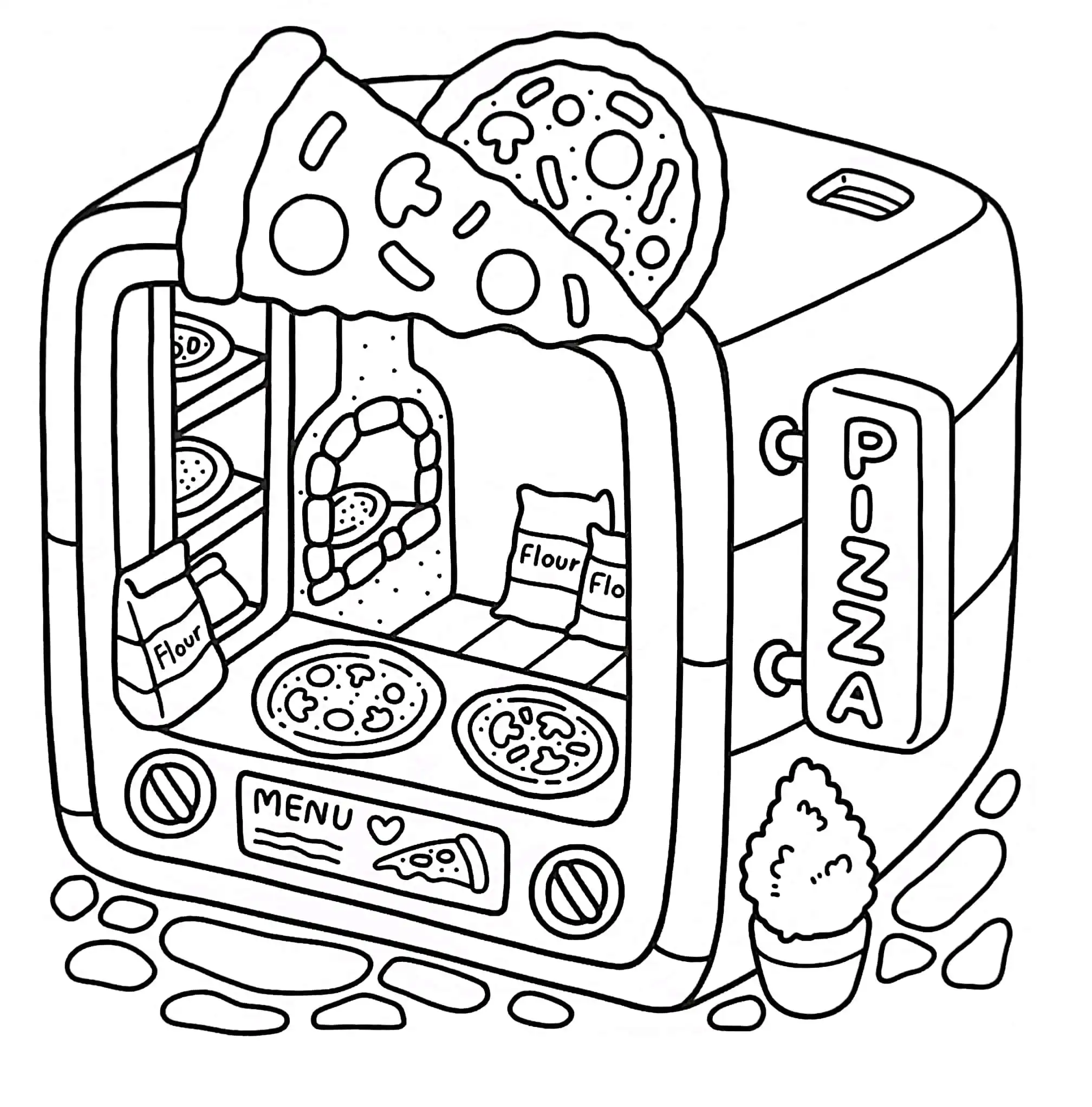 Little Corner para colorear para niño de 10 años