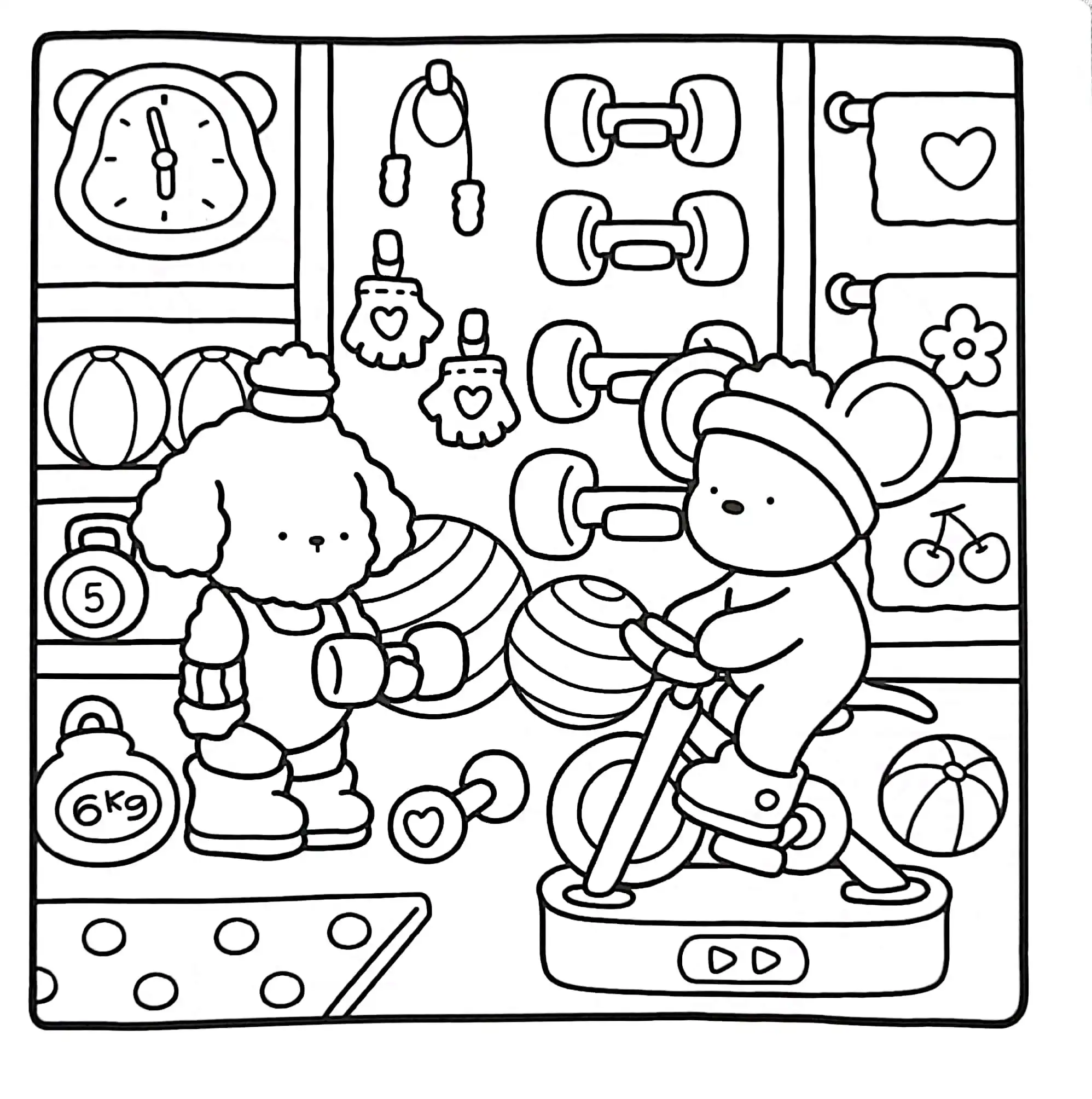 Little Corner para colorear para imprimir para niño de 9 años