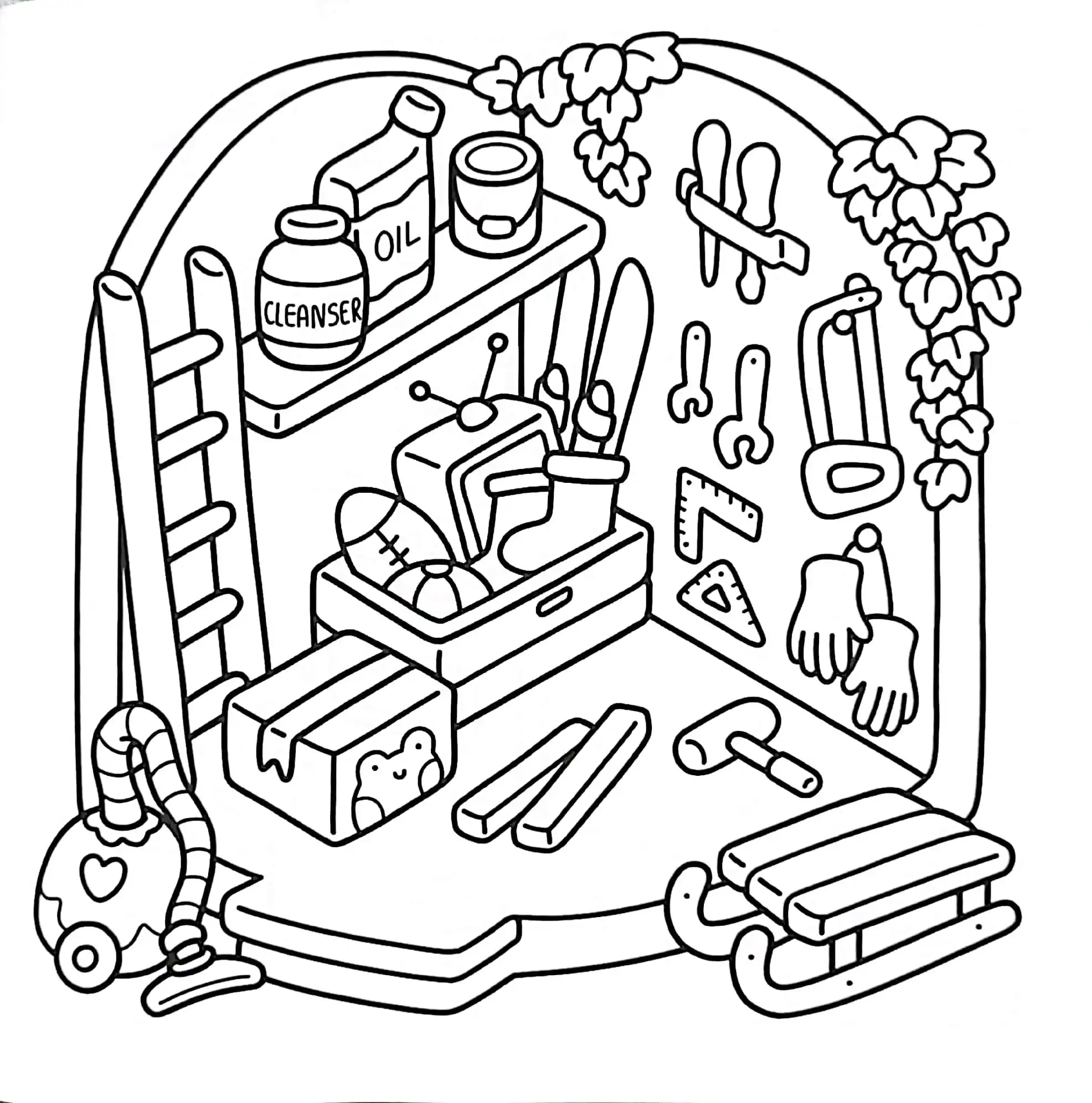 Little Corner para colorear para imprimir para niño de 12 años