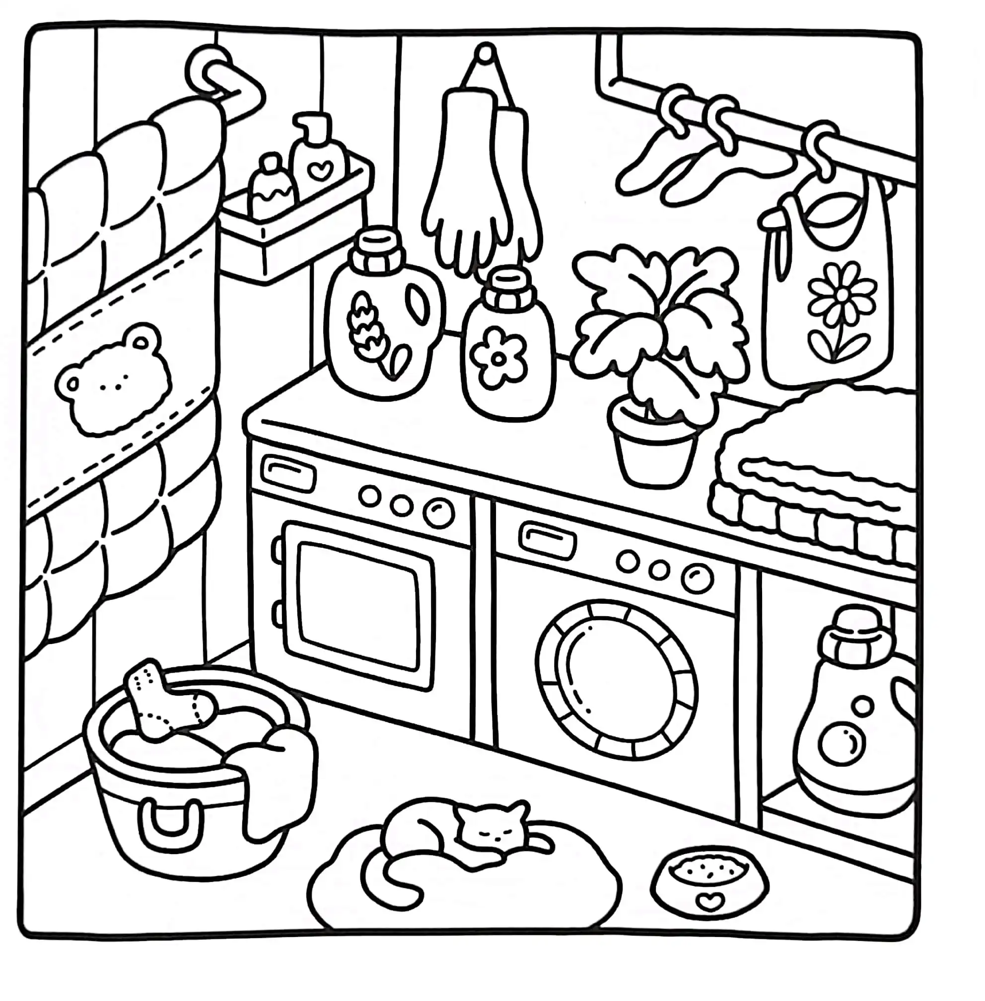 Little Corner para colorear para imprimir para niño de 6 años