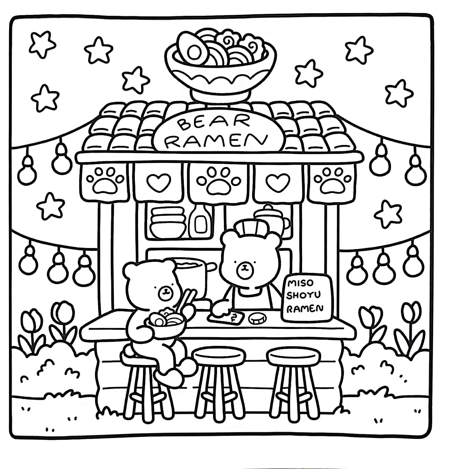 Little Corner para colorear para niño 1