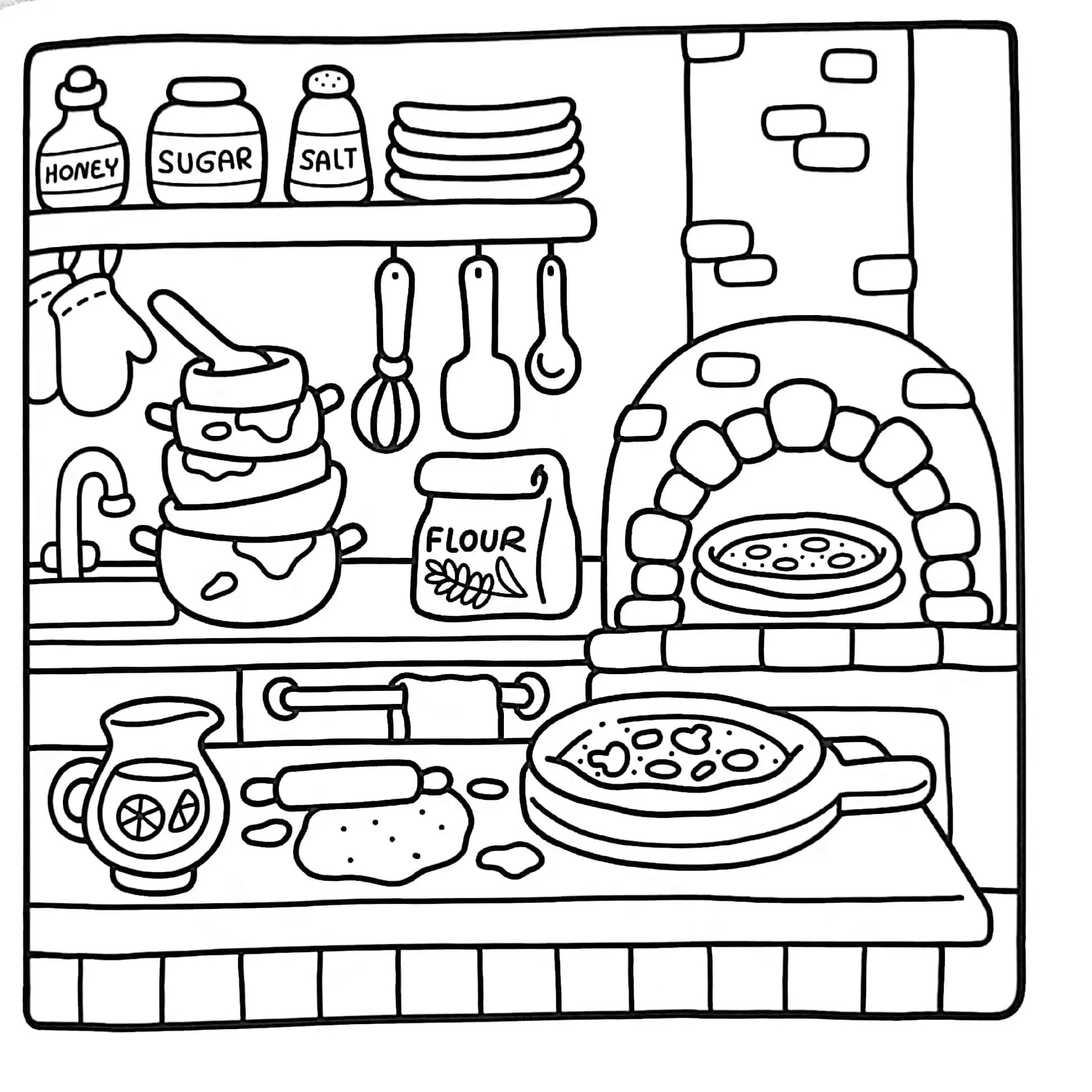 Little Corner para colorear para niño de 5 años 1