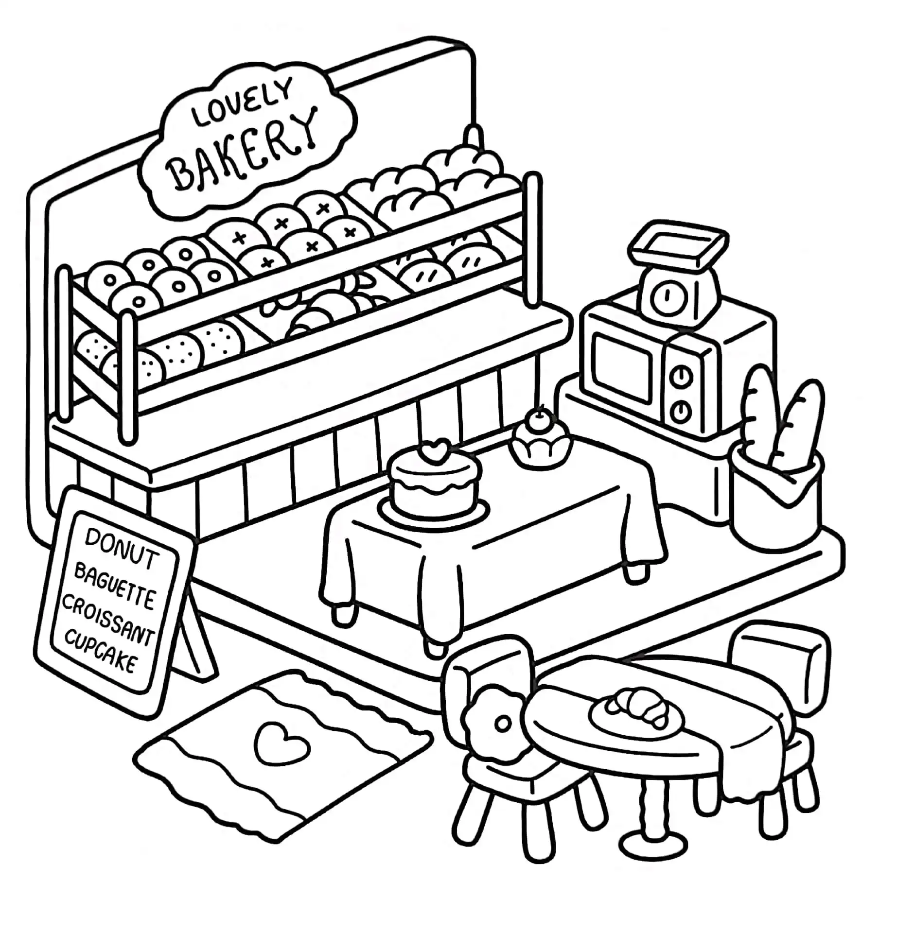 Little Corner para colorear gratis para niños 1