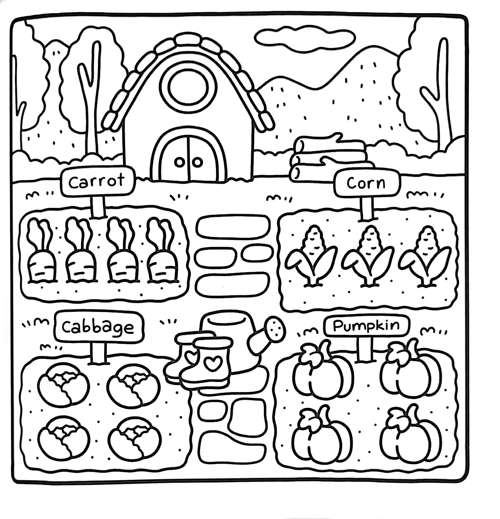 Little Corner para colorear para imprimir