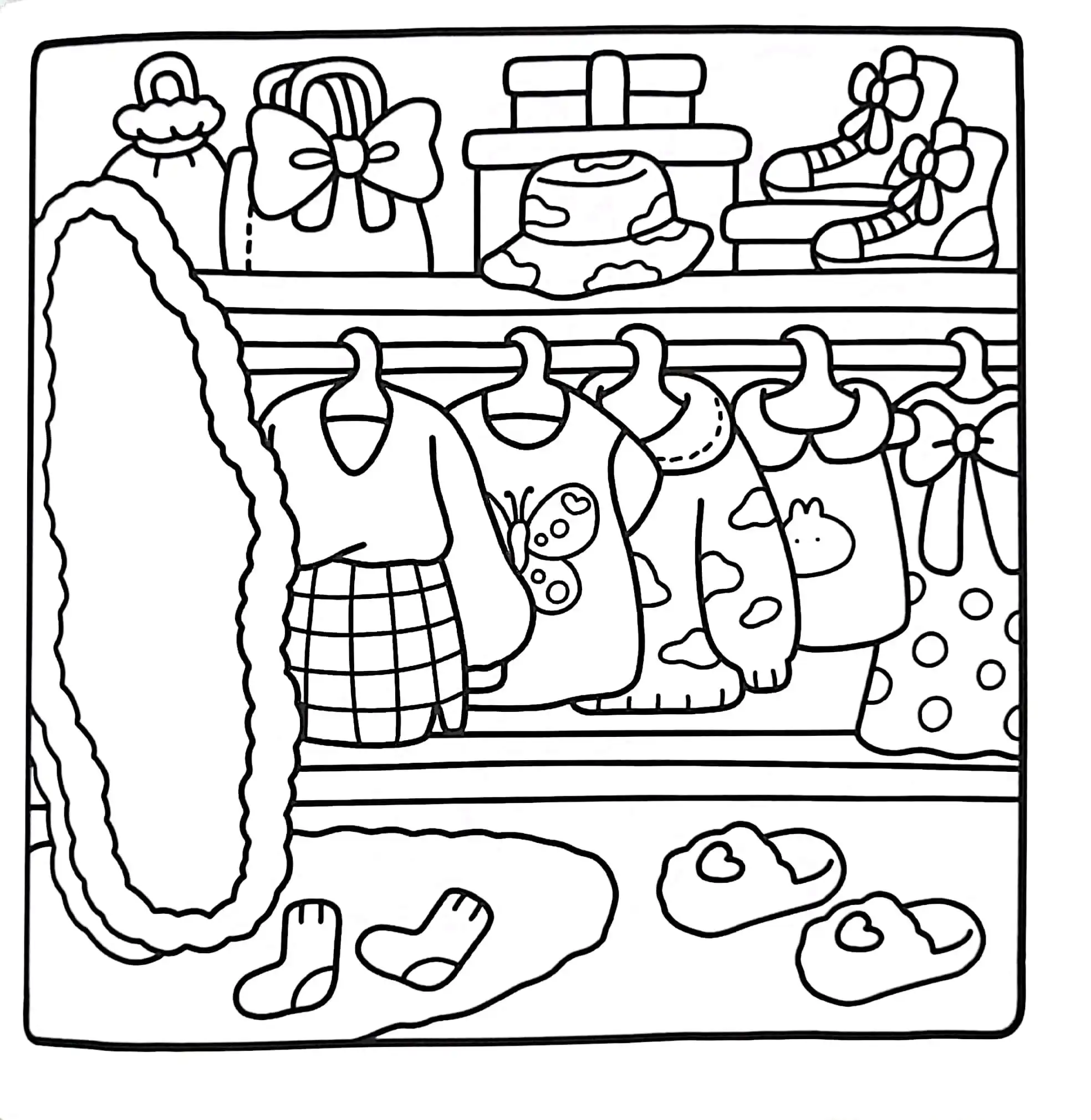 Little Corner para colorear para imprimir para niño de 8 años