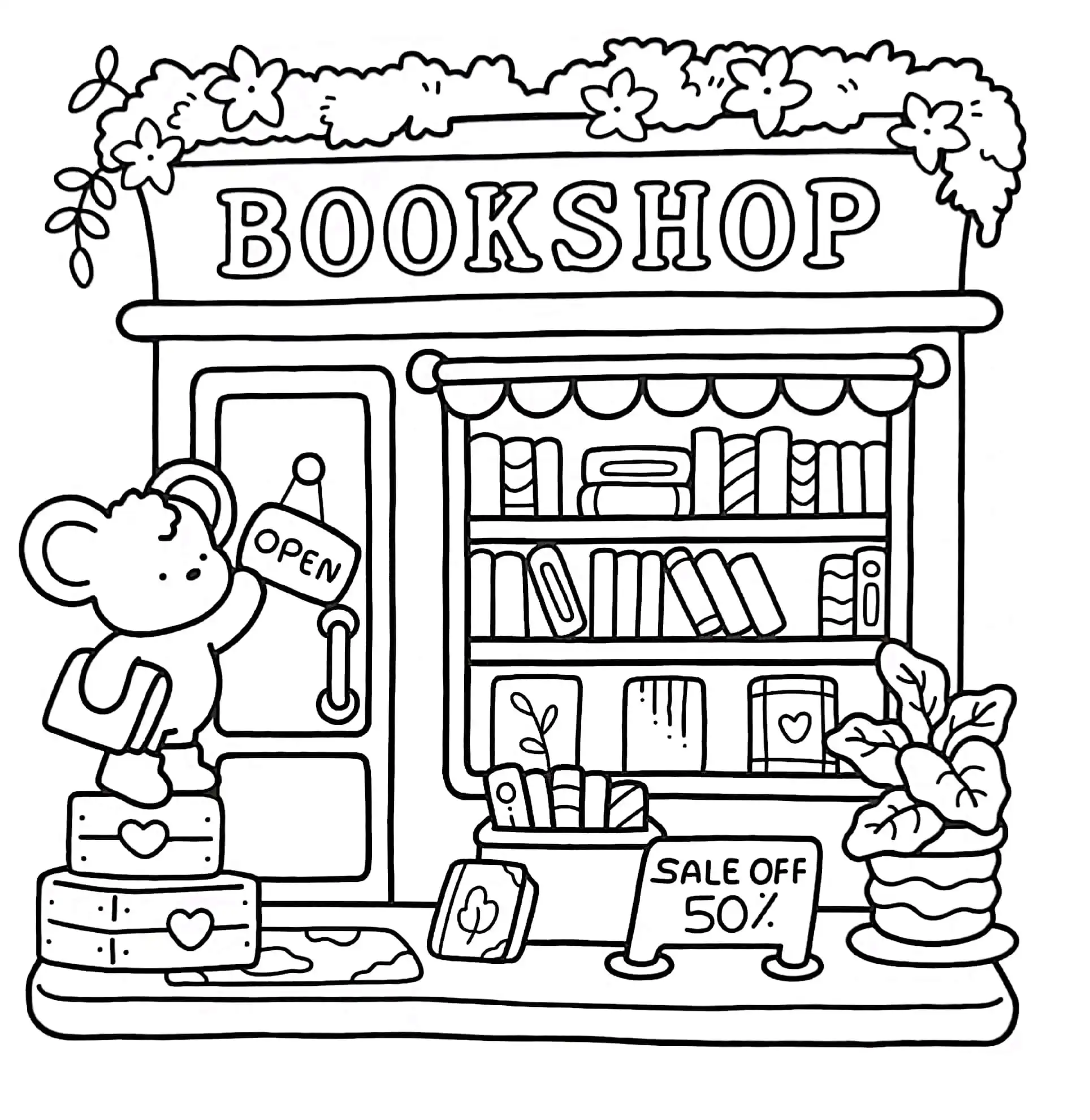 Little Corner para colorear para niño de para imprimir