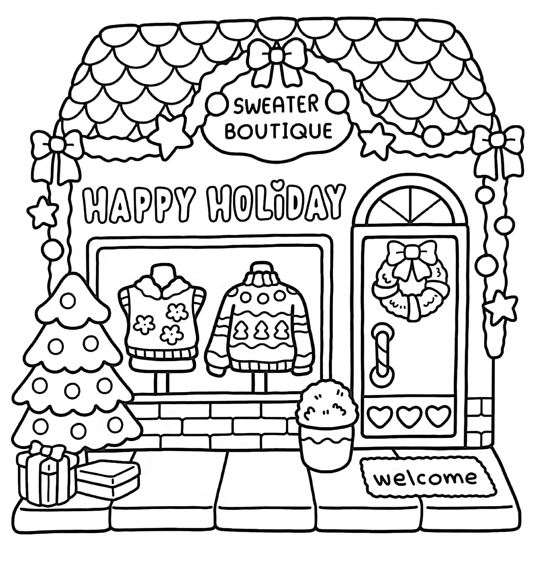 Little Corner para colorear para niño de 5 años