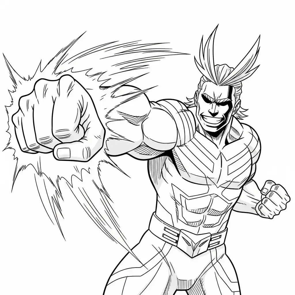 My Hero Academia para colorear y dibujo para imprimir