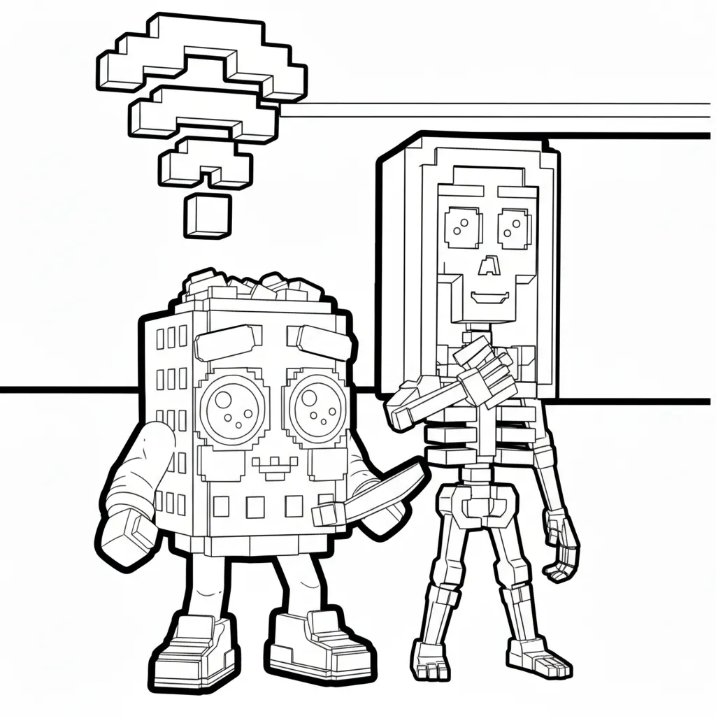 imprimir Los Mobilis 1 para colorear para niño