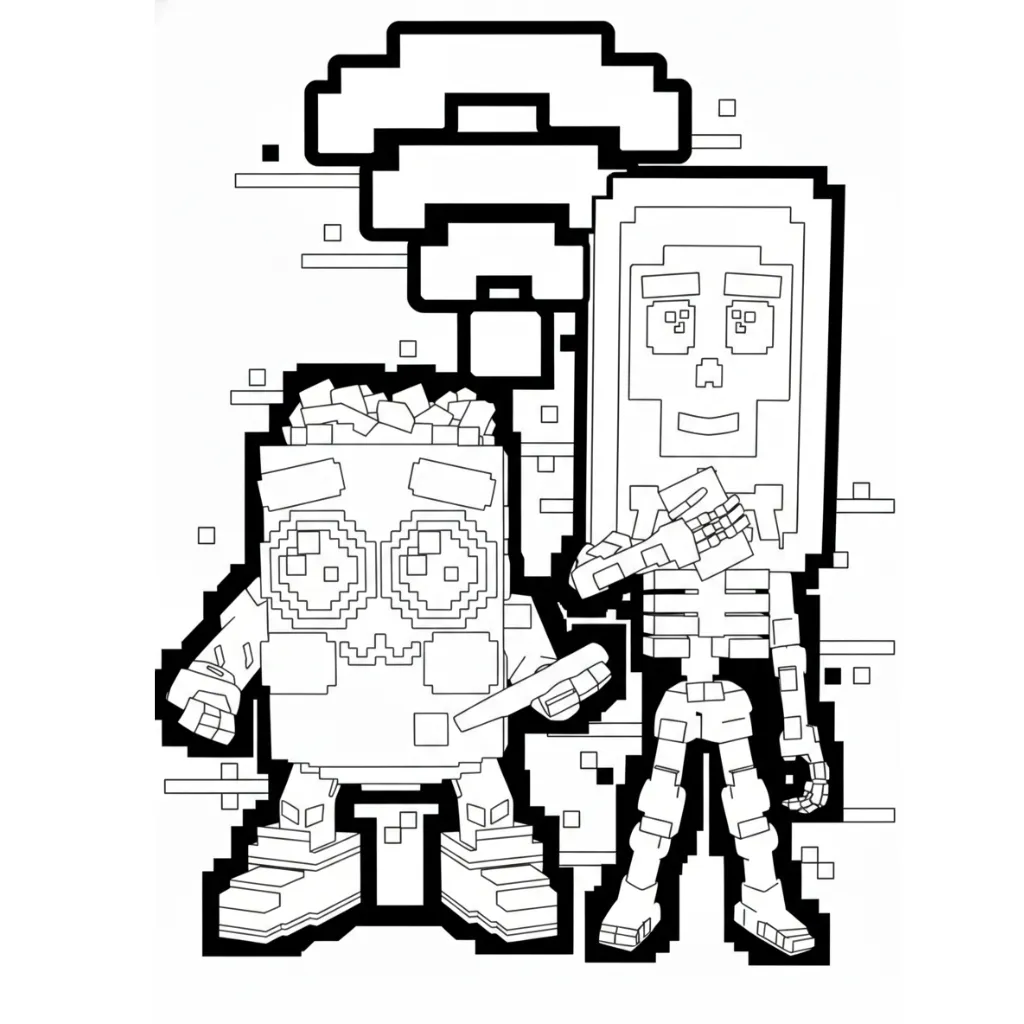 Los Mobilis 13 para colorear para niño de 4 años