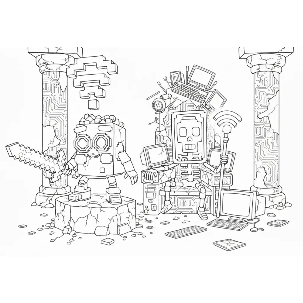 imagen de Los Mobilis 2 para colorear para niño