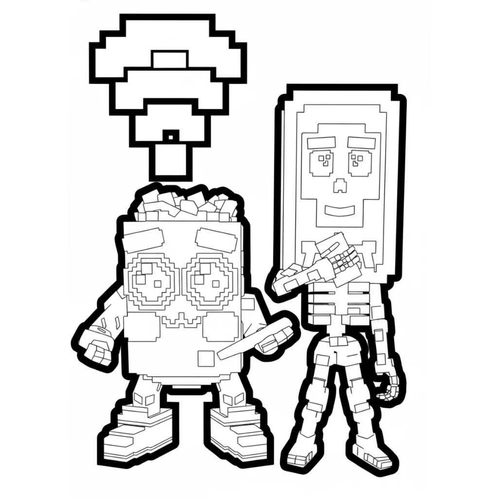 Los Mobilis 3 para colorear gratis en línea