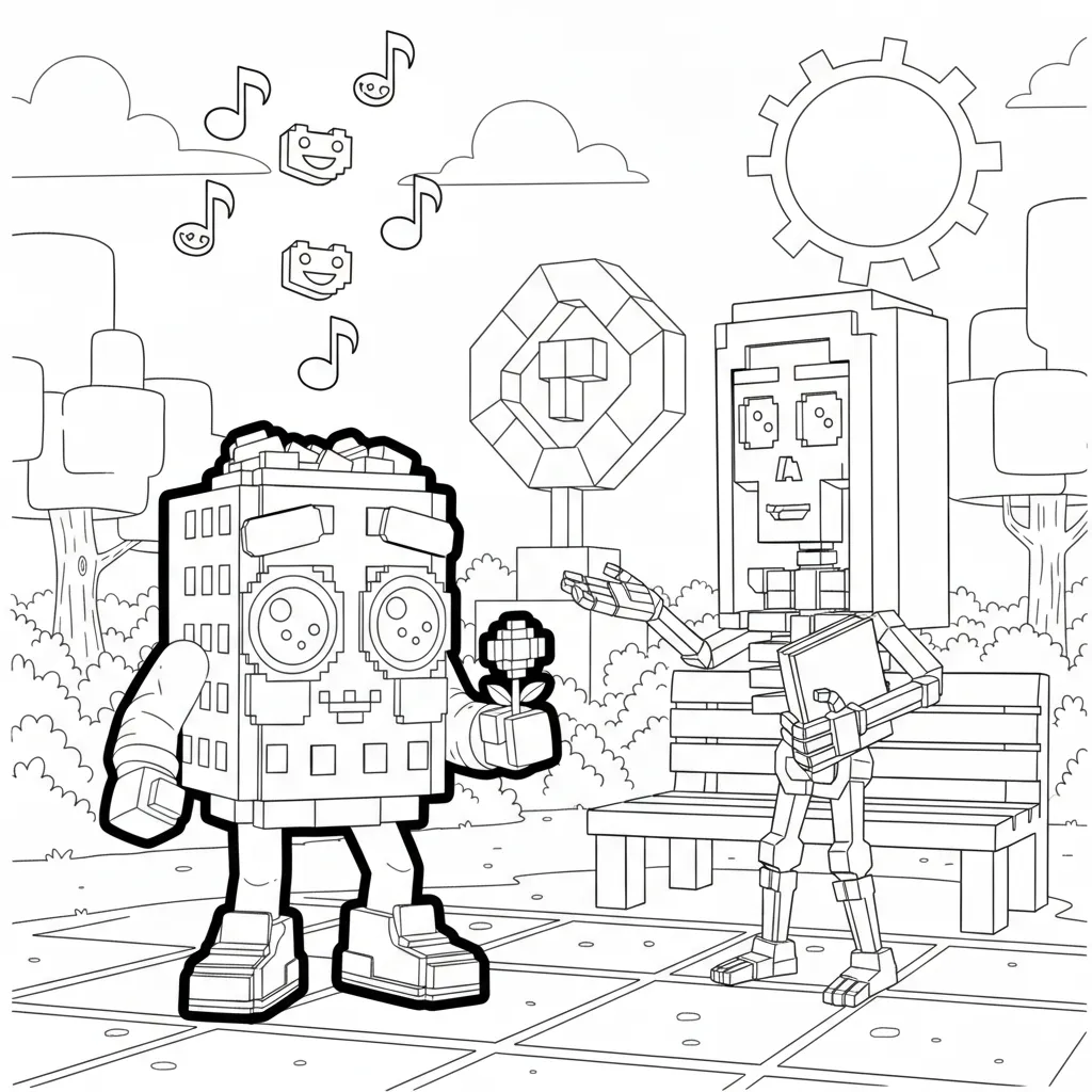 imagen para colorear Los Mobilis 4 niño