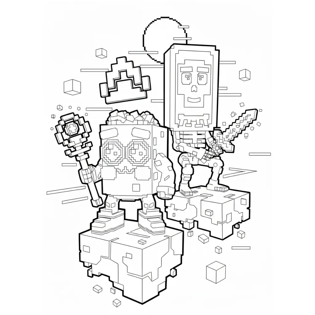 Los Mobilis 6 para colorear gratis