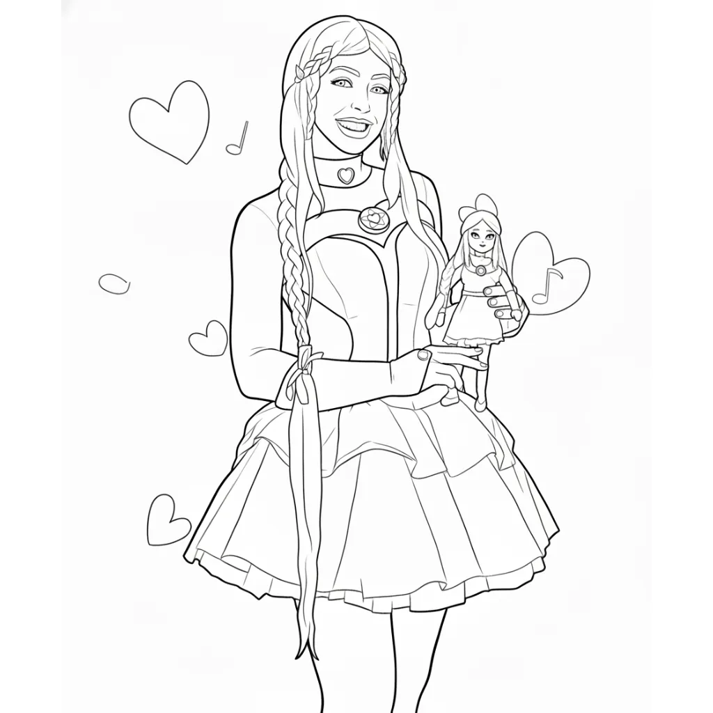 Luli Pampín 10 para colorear para imprimir gratis