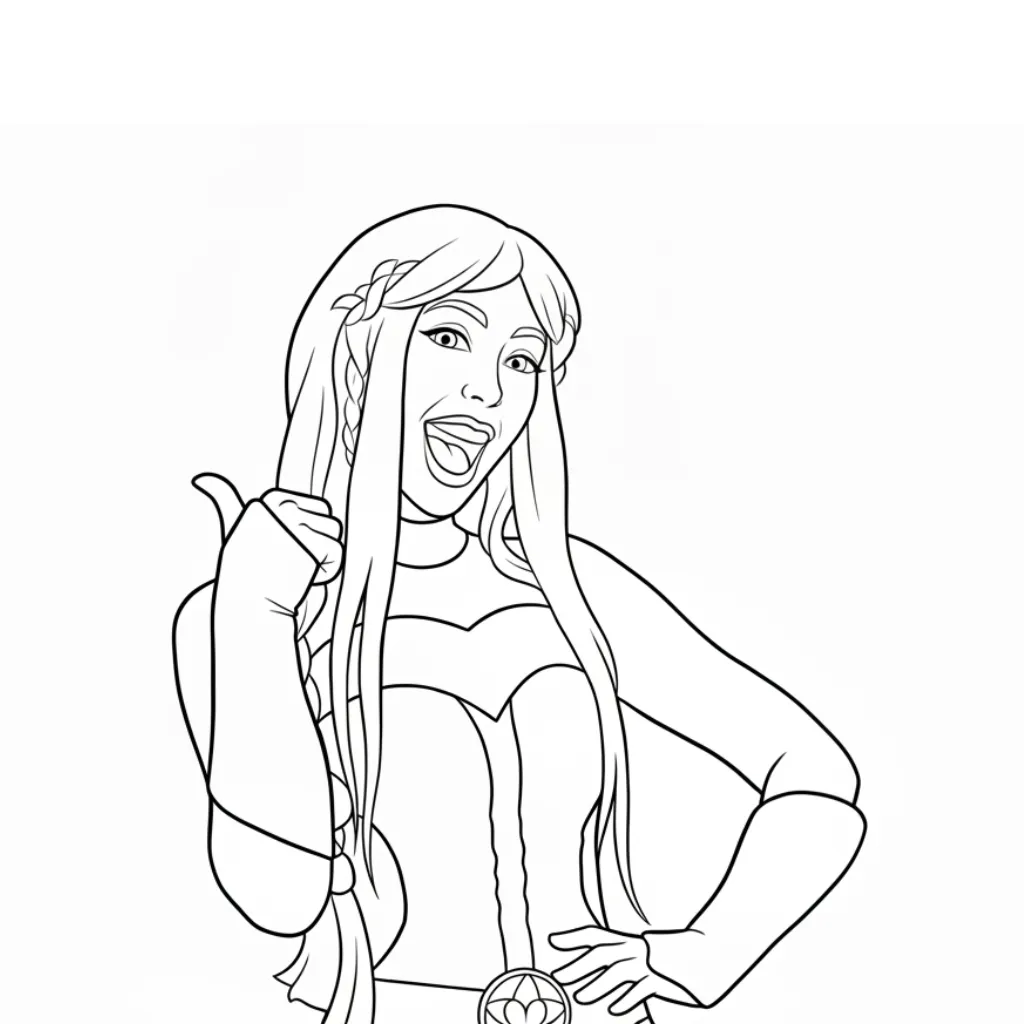 Luli Pampín 13 para colorear para niños para descargar