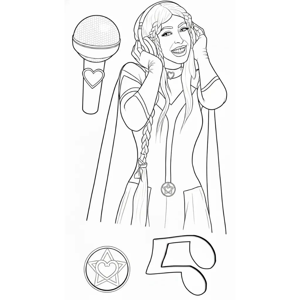 Luli Pampín 14 para colorear y recortar