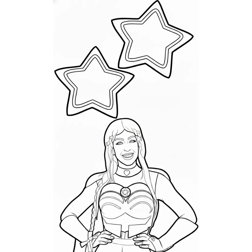 Luli Pampín 2 para colorear para imprimir gratis pdf