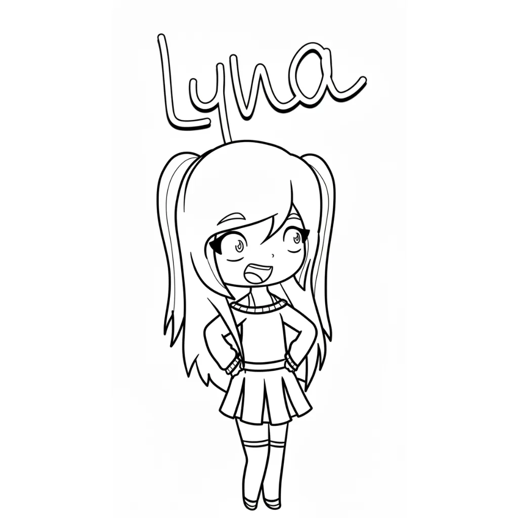 Lyna Y Mandarina 11 para colorear para primaria