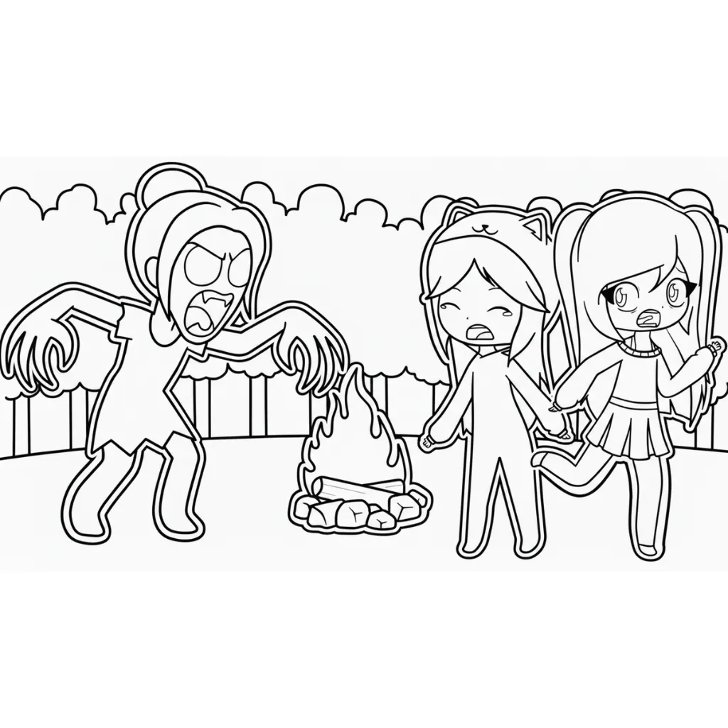 Lyna Y Mandarina 14 para dibujar en línea