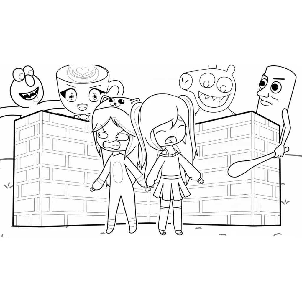 Lyna Y Mandarina 17 para colorear para niño de para imprimir