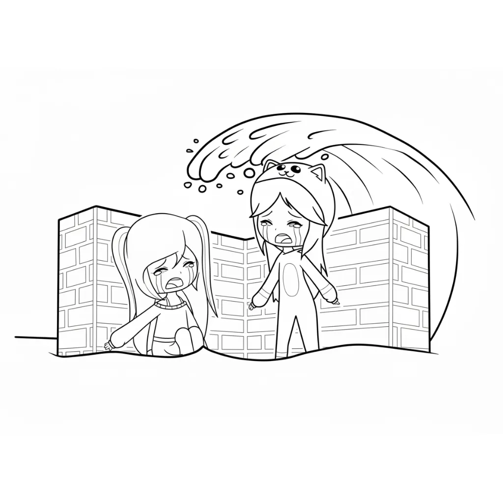 Lyna Y Mandarina 18 para dibujar e imprimir