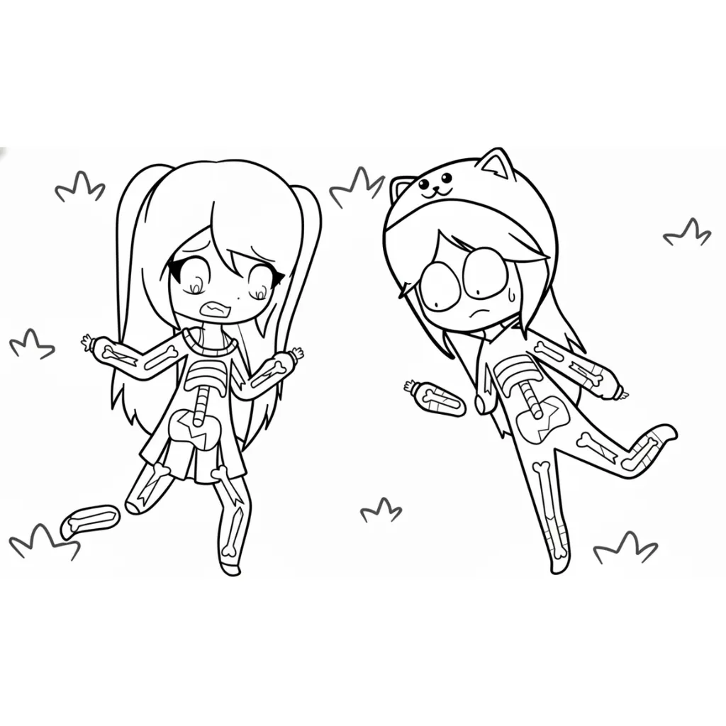 Lyna Y Mandarina 19 para colorear para imprimir gratis